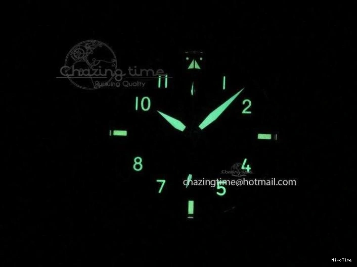 MIROTIME 0601 Pilot Chrono SS IW387808 CF3 ZF 1:1 Best Edition On Brown Leather Strap A Soft 7328